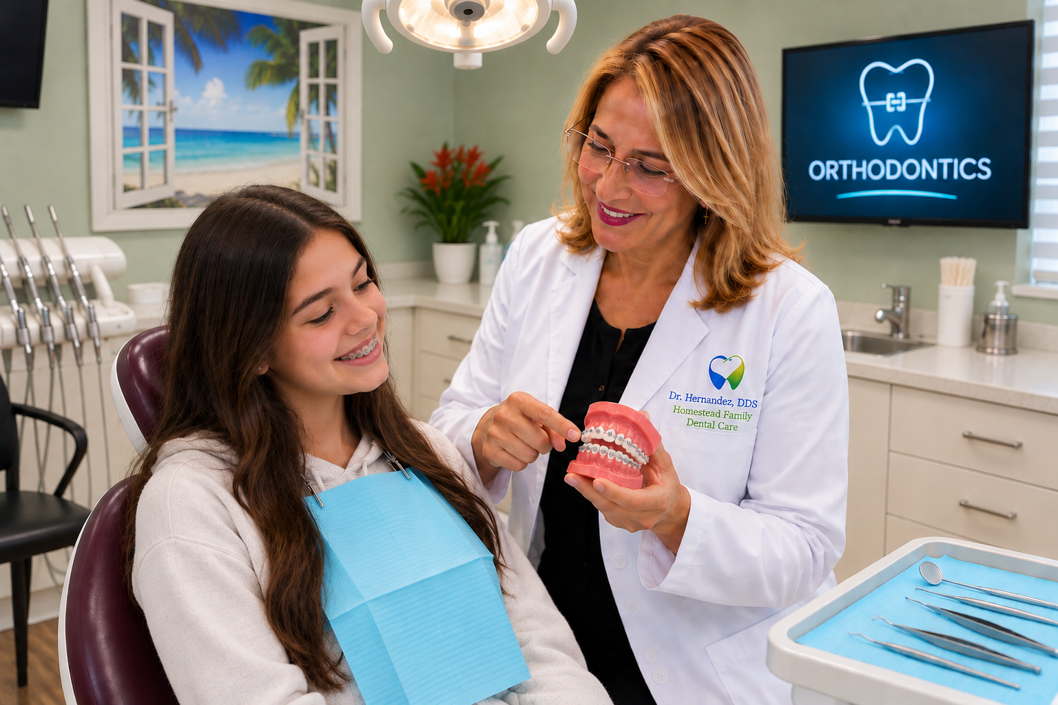 Braces and Invisalign orthodontic treatment